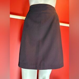 Classique Collections vintage mini A-line skirt deep purple / eggplant color
